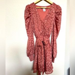 Long sleeve mini dress